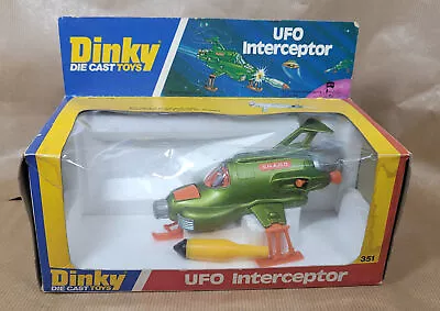 Dinky UFO Interceptor 351. Original Box And Missile • £170