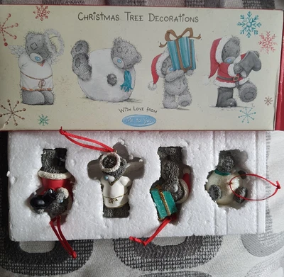 £17 • Buy Me To You Christmas Tree Decoration Figurines Box Of 4