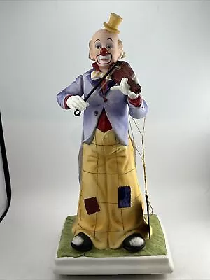 WACO Melody In Motion Dancing Clown Porcelain Music Box Figurine Japan No Workin • $14.95