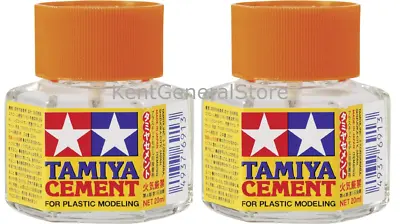 TAMIYA CEMENT 2 PACK Lot Regular PLASTIC MODEL GLUE 40 Ml MODELING 87012 • $13.95
