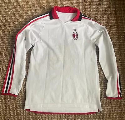 AC Milan 2003/04 Away  Adidas Shirt Men Small Number 14 Player Issue • £0.99