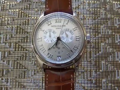 Patek Philippe  5035p-024 Platinum Annual Calendar  Box & Papers • $34500