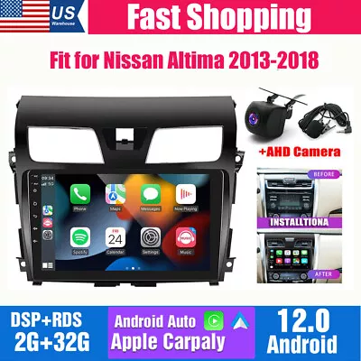 Apple Carplay Android 12 Car Stereo Radio GPS BT For Nissan Altima 2013-2015 New • $134.01