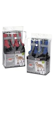 Zack & Zoey ThermaPet Neoprene Dog Boots Medium Red BLUE With Reflector Strip • $45.99