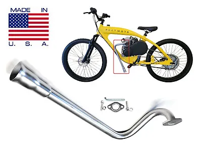 Exhaust Header For Phatmoto Rover Motorized Bicycle & ALL TERRAIN Fat Tire 2022 • $74.80