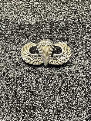 Org British Made Ww2 Us Airborne Division Paratrooper Jump Wings Sterling Silver • $125