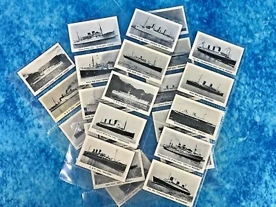 Murray Sons & Co. Ltd Steam Ships Full Set Of 25 Photo Cigarette Cards 1939 • £15.49