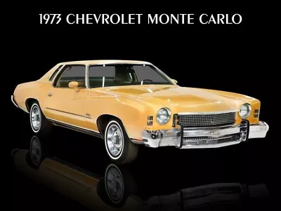 1973 Chevrolet Monte Carlo NEW METAL SIGN: Free Shipping - 9 X 12  • $19.88