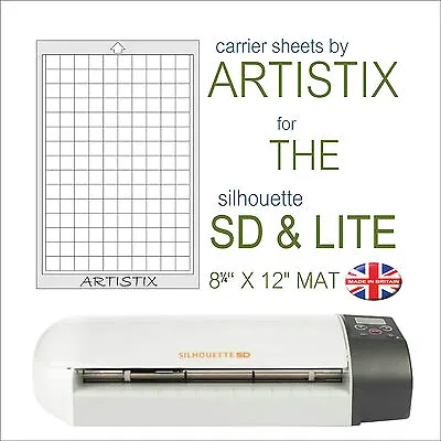 Artistix Carrier Sheet Cutting Mat Silhouette Lite SD & Craft Robo Pro Cards Cut • £9.99