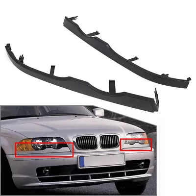 Front Bumper Headlight Lower Molding Trim Left & Right For BMW 3 Series E46 M3 • $81.50