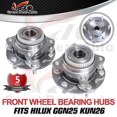 2x Front Wheel Bearing And Hub Assembly For Toyota Hilux KUN26R GGN25R 4X4 4WD • $127