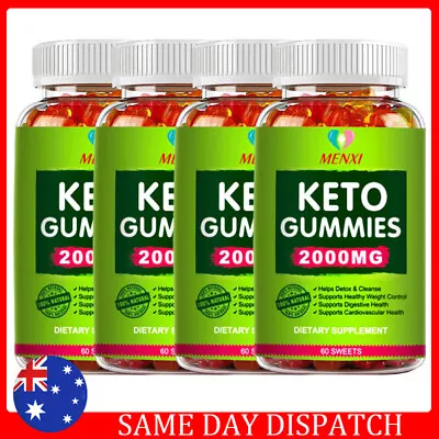 1-4 Packs Keto Gummies Ketone Advanced Weight Loss Fat Burner Dietary Supplement • $20.99
