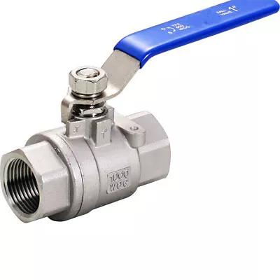 £11.99 • Buy 304 Stainless Steel Ball Valve Lever F To Female 1/4  1/2  3/4  1  BSP