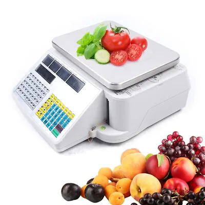 66LBS Digital Deli Meat Food Computing Retail Price Scale Thermal Printer Retail • $299.25