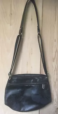 Mandarina Duck Black Leather Crossbody Bag • £36