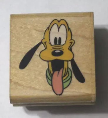 Pluto's Portrait Disney Mickey Mouse Cartoon Rubber Stamp 416-C Rubber Stampede • $11.99