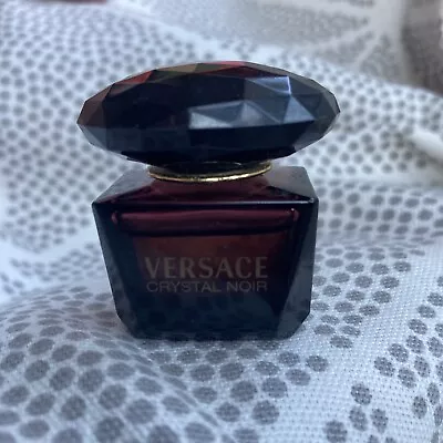 90% FULL VERSACE Crystal Noir Women EDT 0.17oz-5ml Splash Travel Mini Dab On EUC • $12.95