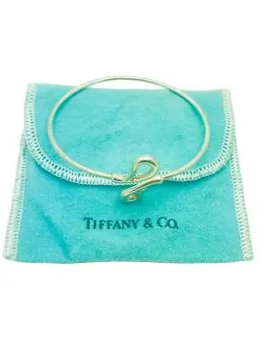 Tiffany & Co. Sterling Silver Elsa Peretti Open Teardrop Cuff Bracelet - A • $299.99