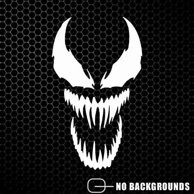 Venom Decal Sticker Bike Helmet Car Truck Window Motorcycle Marvel Skull 2pk USA • $4.99