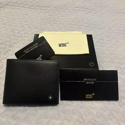 Montblanc New Unused Bifold Wallet 4810 Westside Black Leather With Box Cards • $173