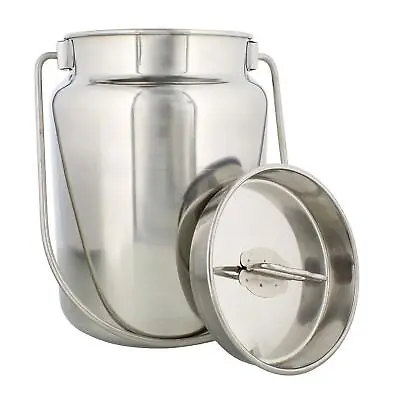 Metal Milk Jug 4 Liter (1 Gal) - Stainless Steel Jug Rustic Milk Cans With ... • $53.04