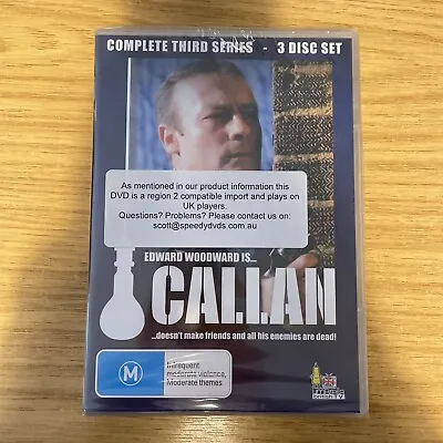 Callan - The Complete Third Series - Region 4 Dvd R2 Compatible Edward Woodward • £22.99