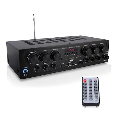 Pyle Bluetooth Home Audio 750W 6 Channel Amplifier Stereo Receiver (Open Box) • $112.96