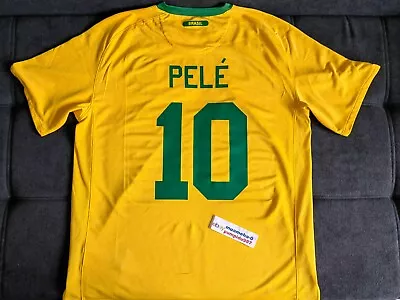 Brazil Jersey #10 Pele Home Kit Nike XL Shirt Football Trikot Brasil Soccer • $79