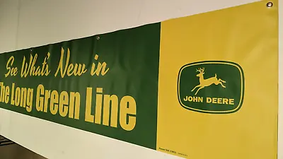 John Deere '63 Vintage Style Banner Dealer Promo Sign Ad Variant 2 • $98