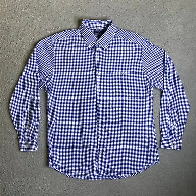 Vineyard Vines Slim Fit Tucker Shirt Mens Large Blue Plaid Long Sleeve Preppy • $18.88