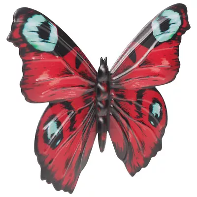 Metal Butterfly Wall Art Decor Red Wall Decor Wrought Iron Butterfly • $8.19