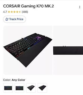 Corsair K70 RGB MK.2 Mechanical Gaming Keyboard RGB LED Backlit CH-9109012 LED • $35