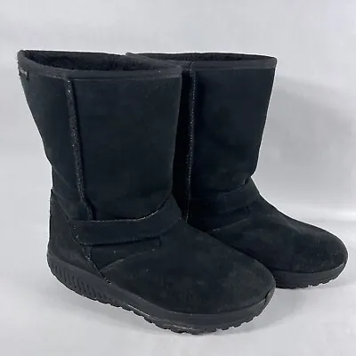 $24.97 • Buy Skechers Shape-Ups 24860 Black Nubuck Winter Boots Womens US Size 9.5