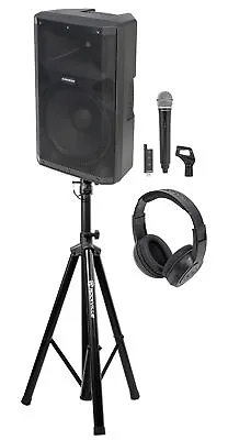 Samson RS115A 15  400w Powered DJ PA Speaker W/Bluetooth+Wireless Mic+Headphones • $337.85