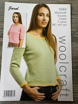 Woolcraft Jarol Knitting Pattern: Ladies Sweaters DK 34-46  1049 • £3.07