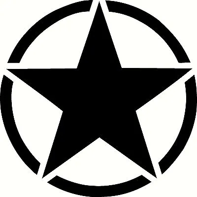 Army Star Vinyl Sticker Decal Military - Choose Size & Color • $3.48
