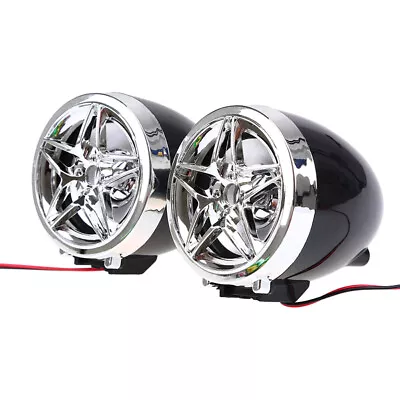 Motorcycle Handlebar Audio System Radio Stereo 15W Speakers Bluetooth Universal • $42.69