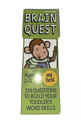 My First Brain Quest: 350 Questions And Answers To Build Your Toddlers Words New • $9