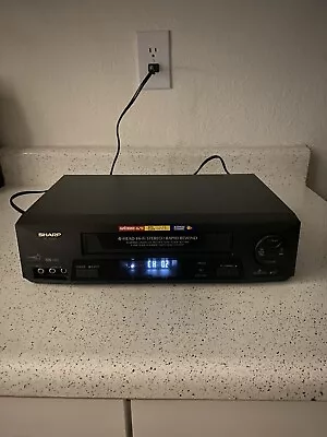 Sharp VC-H993U Stereo 4-Head S-VHS VCR Video Cassette Tape Recorder Black • $39.99