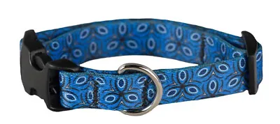 EcoWeave Small Dog Collar - Blue Tri Style - (15cm-30cm)- For Dogs Up To 13.5kg • $18.02