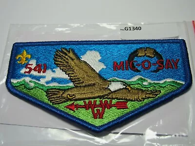 Mic-o-say Lodge 541 With Blue Border And Darker Blue Sky G1340 • $9