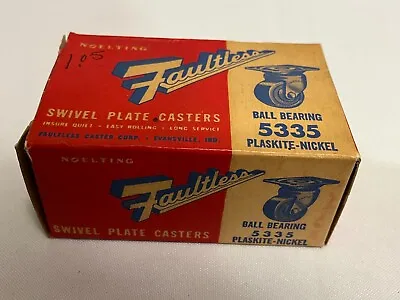 Vintage Noelting Faultless Swivel Plate Casters 5335 NOS • $22.95