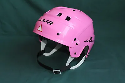 RARE COLOR! Jofa Hockey Helmet  PINK Maroon  215  Vintage  80's /  Size 49-56. • $47