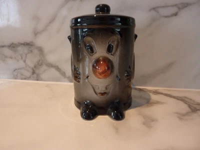 £9.99 • Buy Vintage 1980s Ceramic Dusty Bin Money Box With Stopper !!!