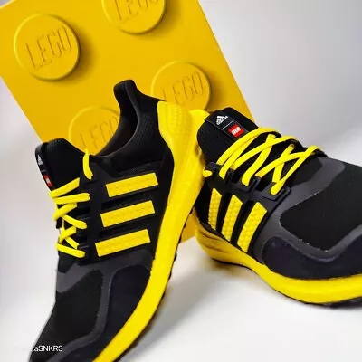 Adidas Ultra Boost Lego Men US 12 Yellow Black Retro Sport Mesh Style Collectors • $102