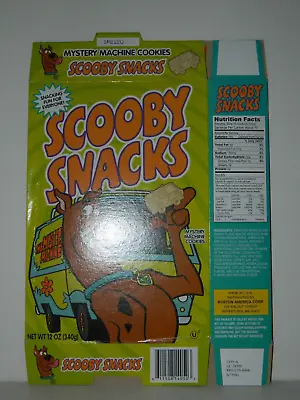 2000 Scooby Snacks Mystery Machine Cookies Empty Box • $9.47