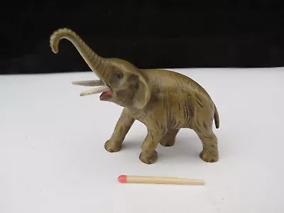 Antique Cold Painted Bronze Miniature Elephant Figurine Sculpture • £55