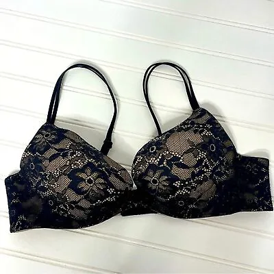 Victoria's Secret Angel Embrace Lace Push Up Bra 36C  • $24