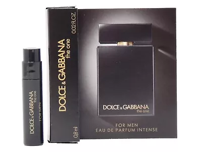 D&G DOLCE & GABBANA THE ONE FOR MEN EDP INTENSE .8ml .02oz X 1 COLOGNE SAMPLE • $7.50