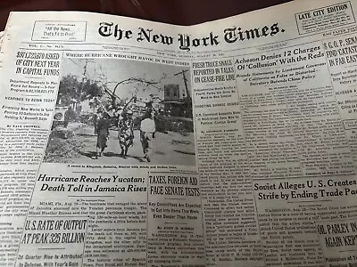 The New York Times Newspaper August 20 1951 • $1.99